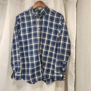 Polo Ralph Lauren Shirt Youth XL 18-20 Blue Pony Long Sleeve‎ Plaid Boys